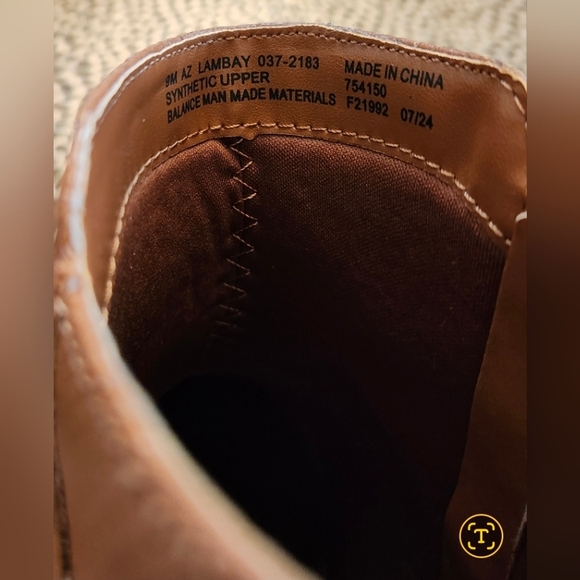 Arizona Jean Co Brown Ankle Boots Women’s 9 Side Zip Memory Foam - Picture 8 of 10